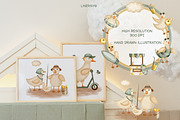 Cute geese - bird collection, an Animal Illustration by Linerisyart (Thumbnail 4 of 15)