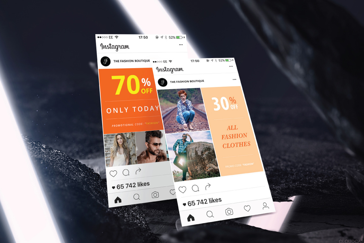 Instagram Posts Templates, a Templates & Theme by Carlos Fernando (Photo 7 of 8)