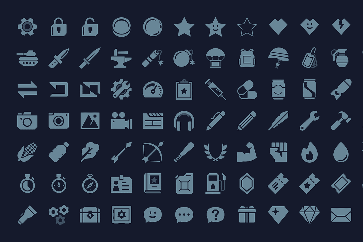 GUI Pro - Survival Clean, an UI Kit Template by LAYERLAB (Photo 14 of 69)