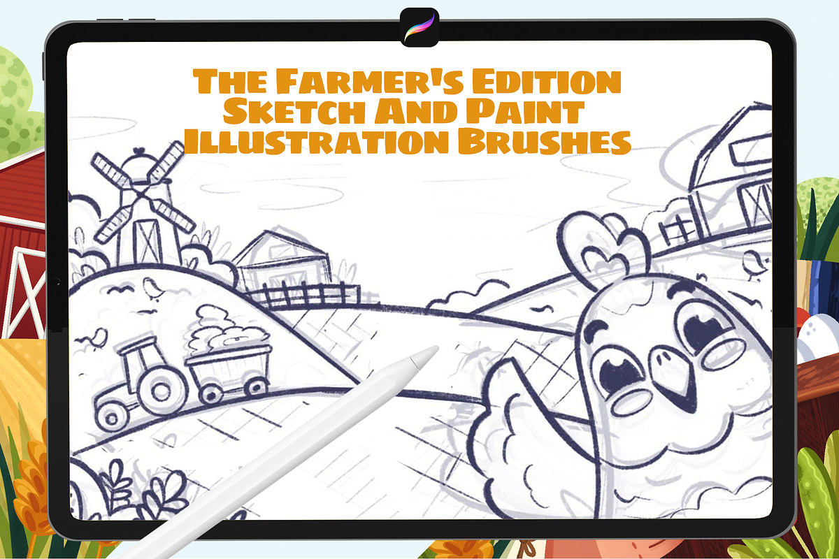 The Farmer’s Procreate Brushes, a Brush Add-On by Leonard Posavec (Photo 7 of 10)