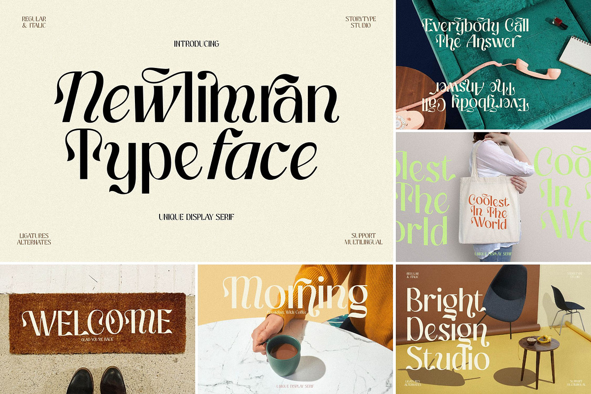 SALE! Attractive Modern Display Font, a Serif Font by Storytype Studio (Photo 28 of 41)