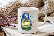 Summer Dragonfly Garden Clipart, an Illustration by Watercolor design (Thumbnail 3 of 3)