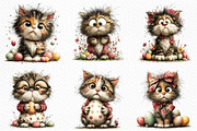 Whimsical Easter Cats Clipart Png, an Illustration by Craft Nest (Thumbnail 7 of 10)