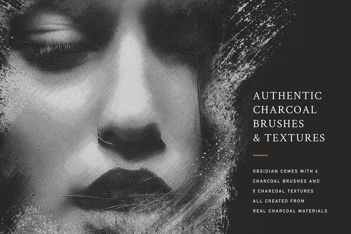 OBSIDIAN Charcoal Photoshop Actions, an Action Add-On by Forefathers (Photo 6 of 9)