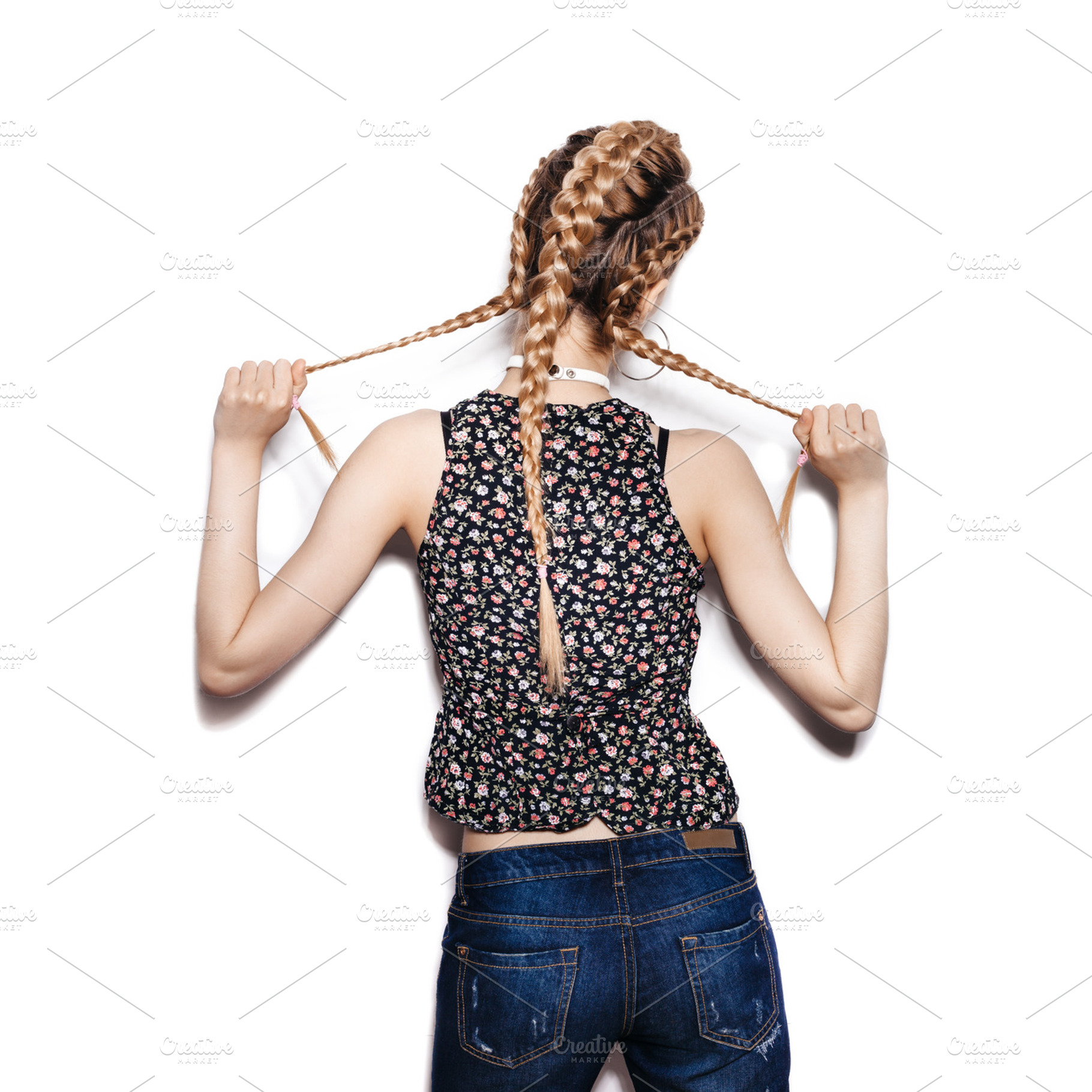 Woman with healthy long brown hair containing background, woman, and fashion, a Beauty & Fashion Photo by Aliaksei Kaponia