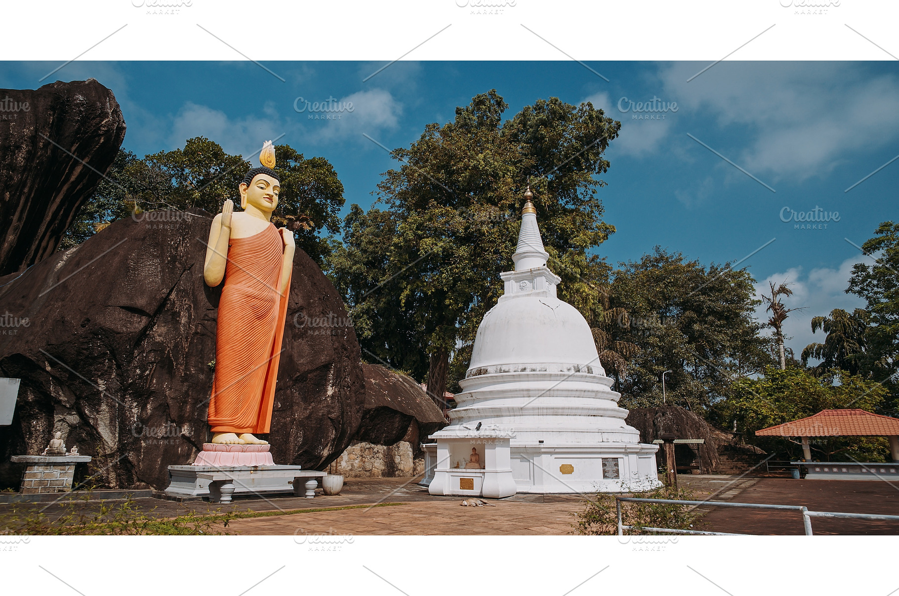 Majestic Buddha Statue Beside White, an Architecture Photo by Our Amazing World