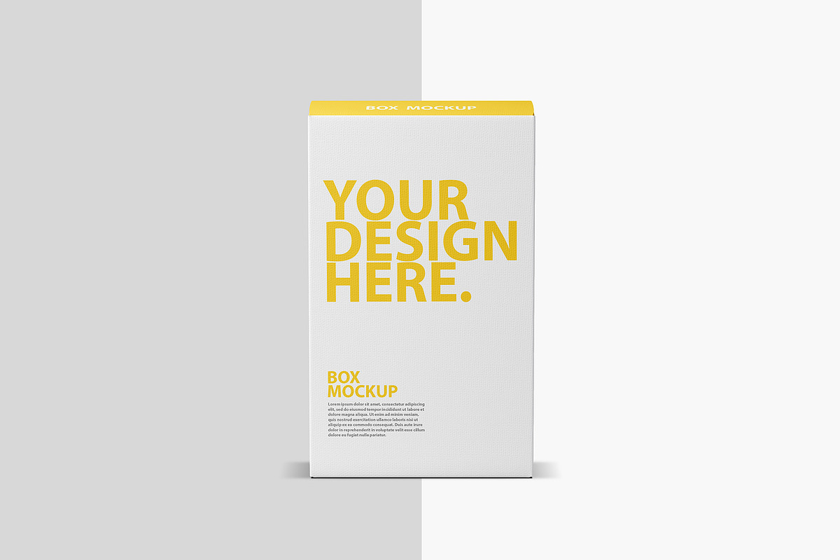 Textured Box PSD Mockup, a Packaging Mockup by GreatFruit (Photo 3 of 6)