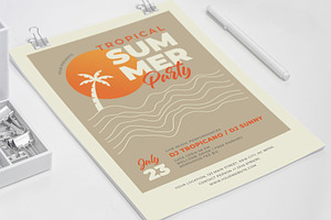 Tropical Summer Party Sunset