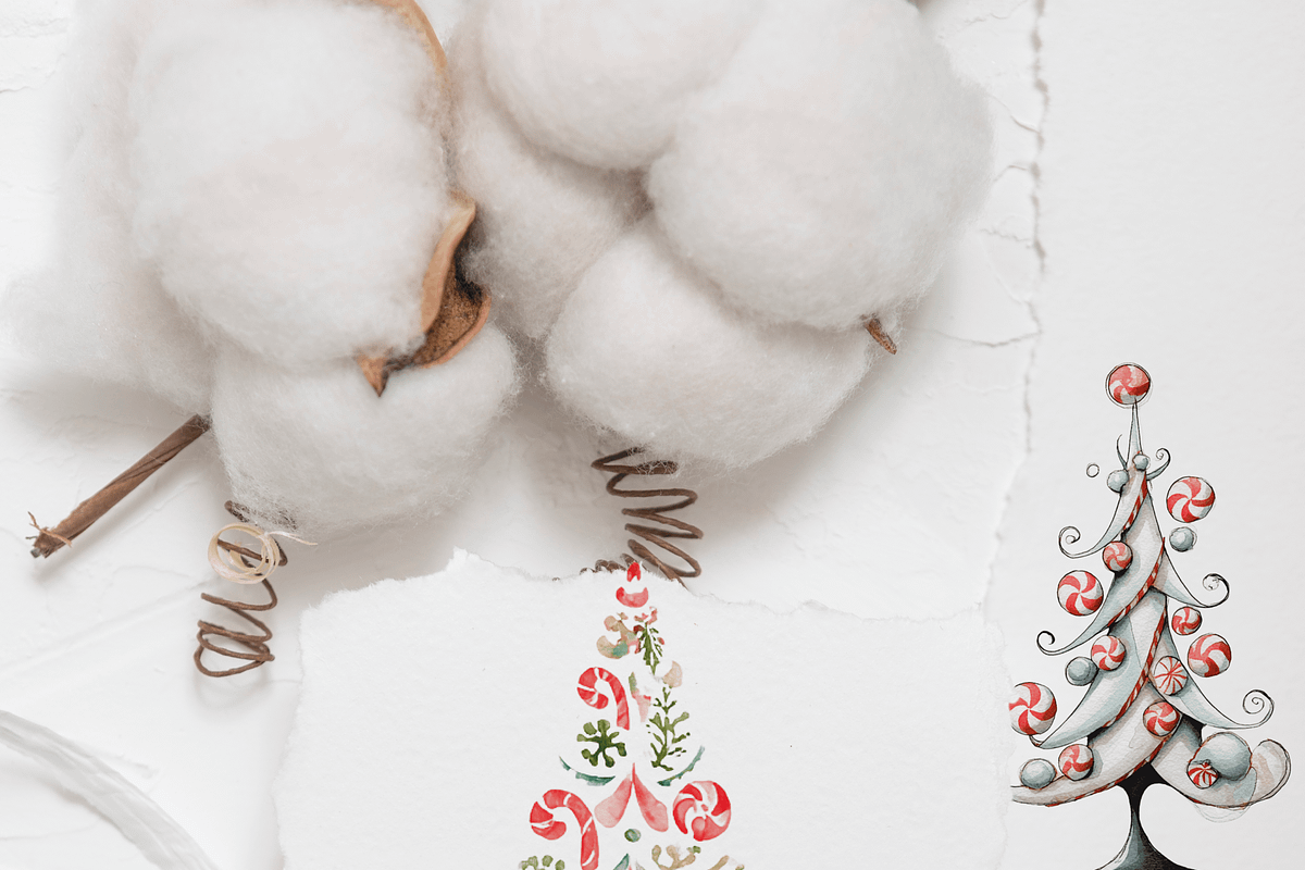 Funny Christmas Tree Clipart Set, a Decorative Illustration by Pati Charm Studio (Photo 8 of 8)