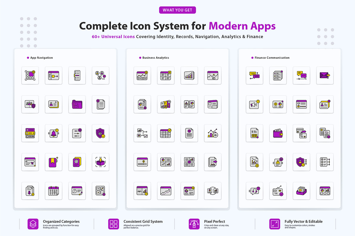 CRM Dashboard Icons, an Outline Icon by vexper (Photo 3 of 10)