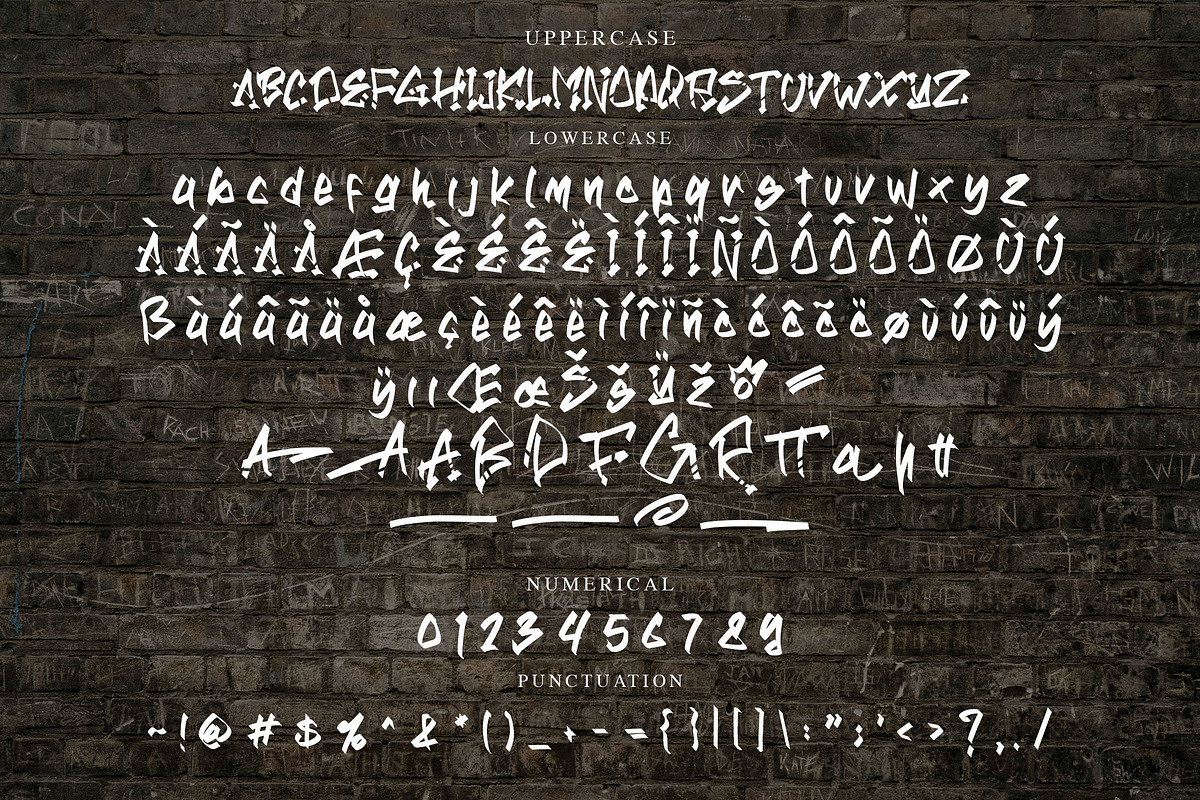 Rattenca - Graffiti Font, a Script Font by NTC Graphic (Photo 8 of 9)