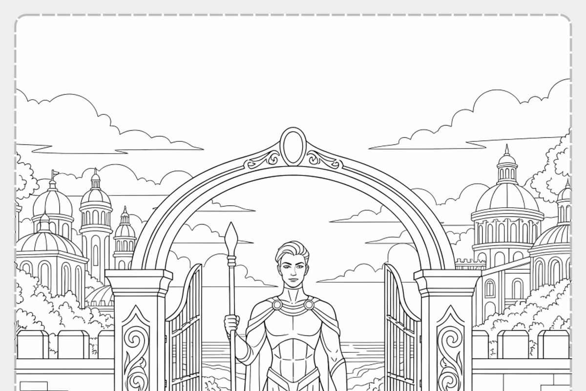 Manifestation Coloring Page, a Person Illustration by Nuvame Arts & Designs (Photo 5 of 27)