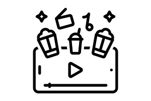 Entertainment black icon, an Outline Icon by Creative priyanka
