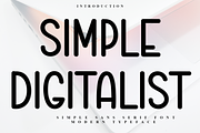 Simple Digitalist, a Sans Serif Font by InermediaSTUDIO (Thumbnail 1 of 8)