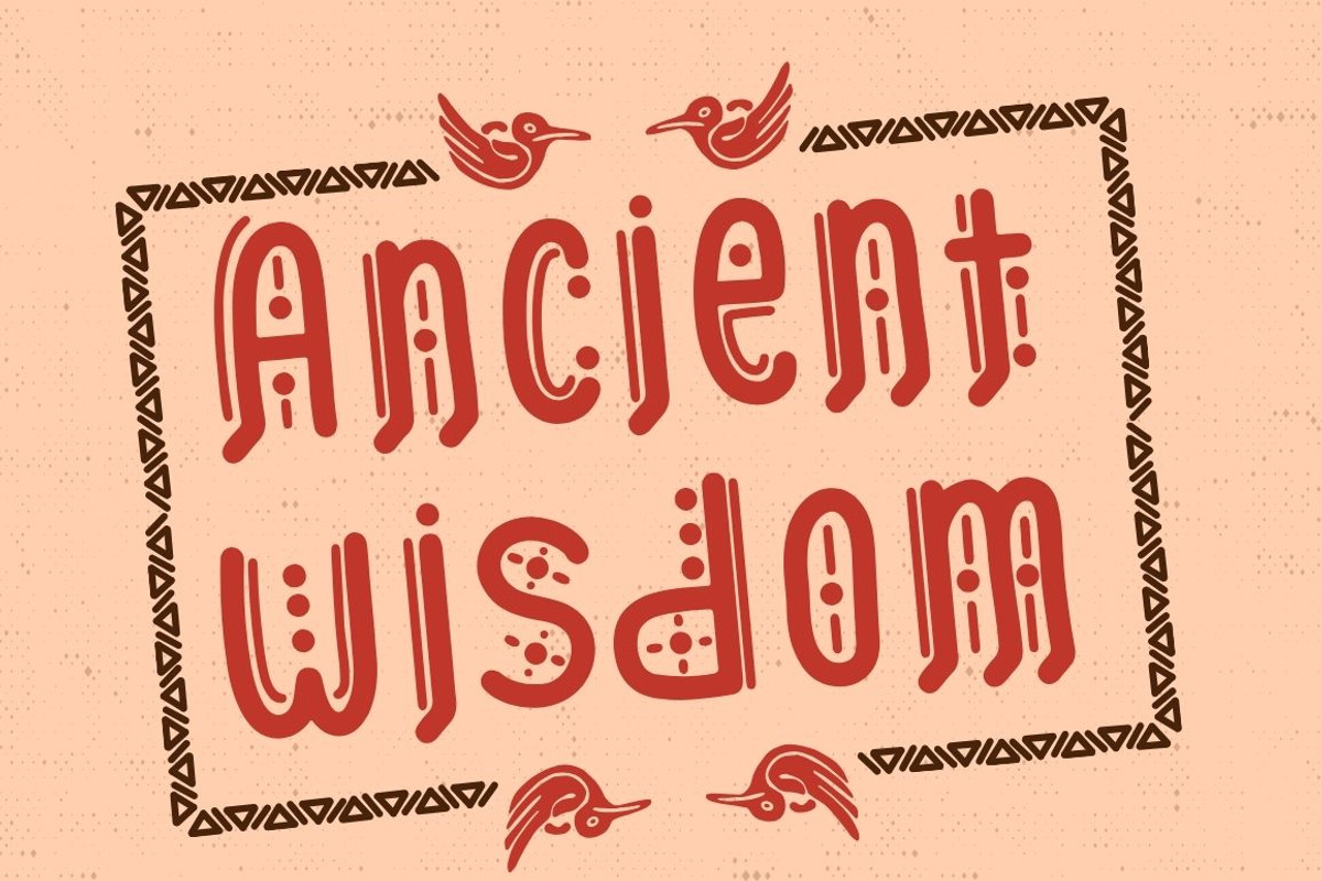 Aztec Line – Ancient Display Font, a Symbol Font by Attype (Photo 5 of 8)