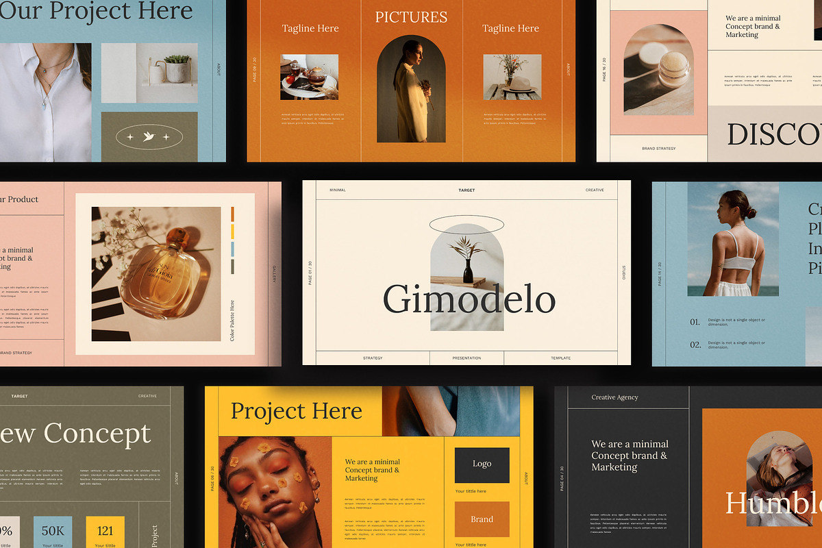Gimodelo Brand - Google Slides, a Presentation Template by Twntysix (Photo 1 of 9)