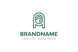 Letter A Kaaba Line Logo, a Branding & Logo Template by Pray Art Design Studio