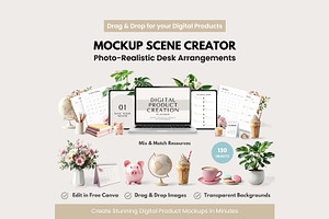 Canva Mockup Scene Creator, an iPad Mockup by Hayley's Digital Hub