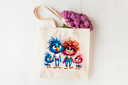 Sarcastic chickens and ducks Clipart, an Animal Illustration by ElenazlataArt (Thumbnail 4 of 4)