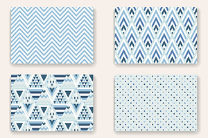 8 Seamless Geometric Vector Patterns