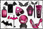 Cute Halloween Clipart set, an Illustration by The GG Shop (Thumbnail 3 of 9)