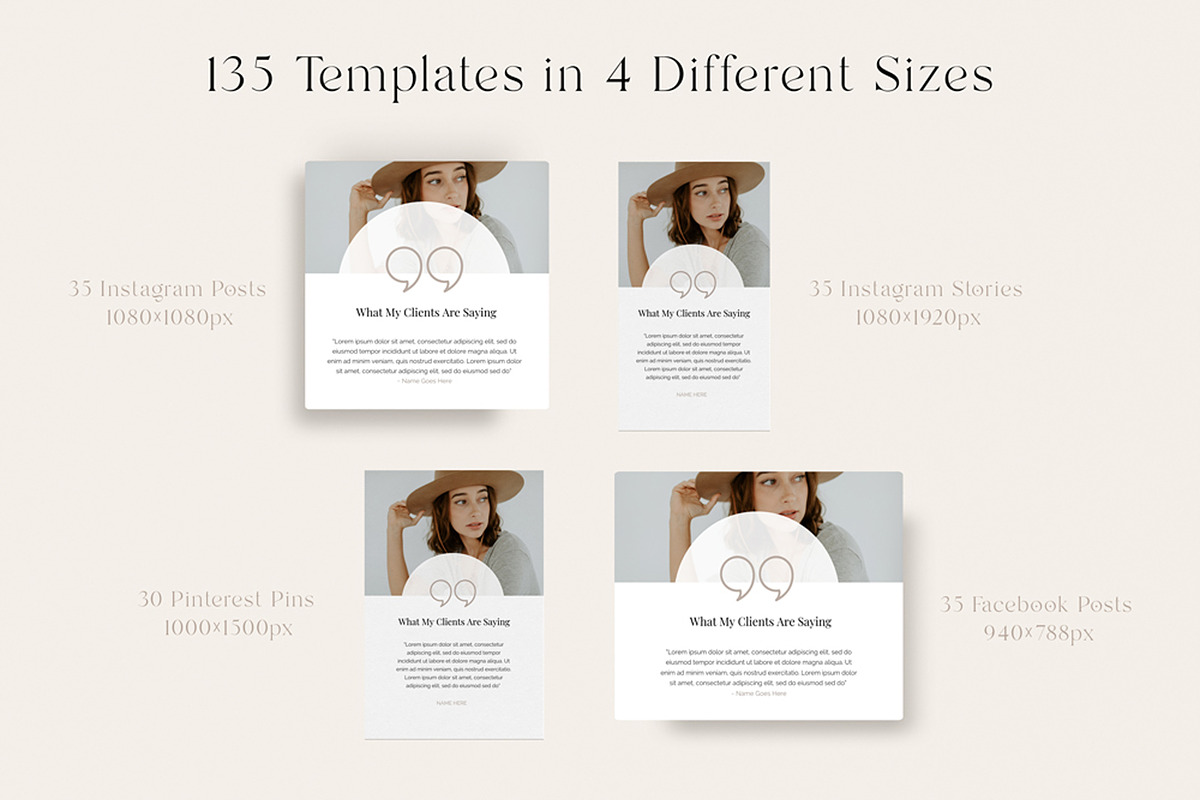 135 Social Media CANVA Template Pack, a Social Media Template by Gebers Marketing & Design (Photo 8 of 11)