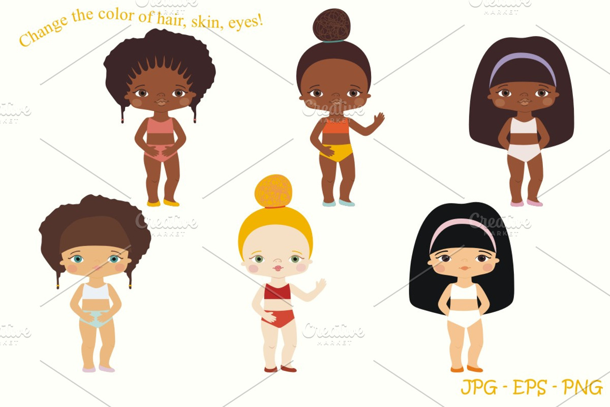 Paper doll, a Work Illustration by Svetlana Loseva (Photo 3 of 5)