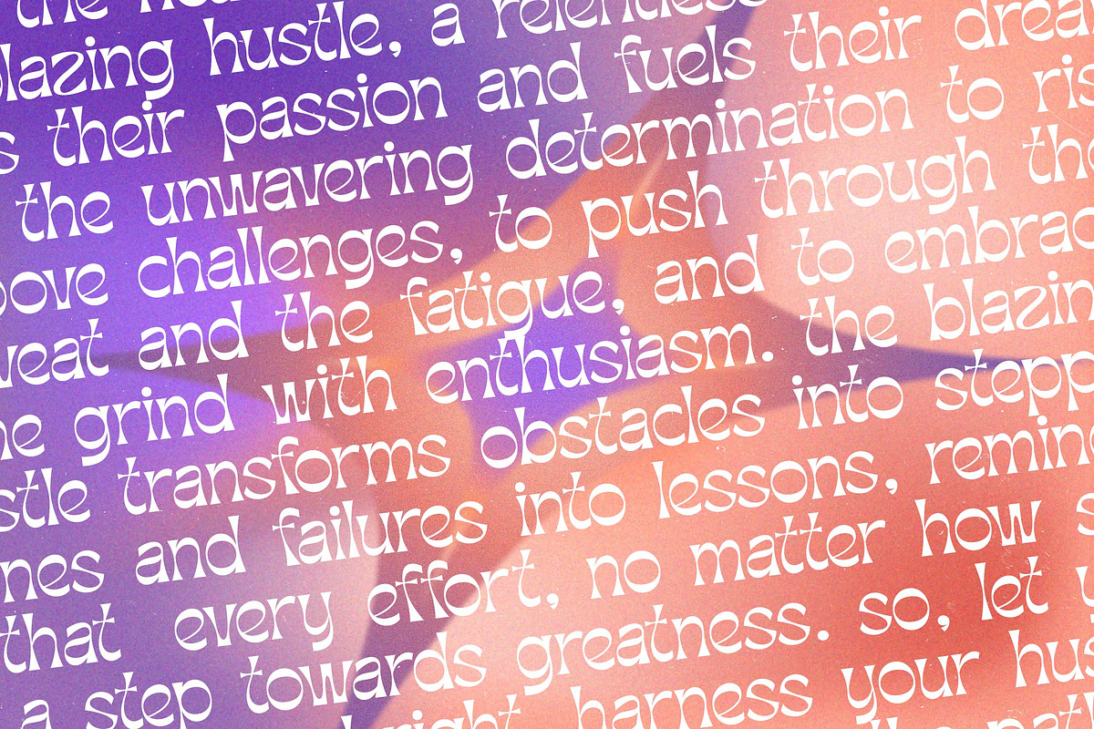 Blazing Hustle Groovy Display Font, a Serif Font by timelesstype.co (Photo 13 of 20)