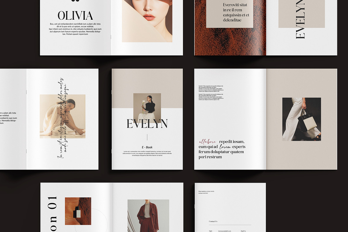Evelyn Editorial Lookbook, a Magazine Template by slidestock55 (Photo 9 of 9)