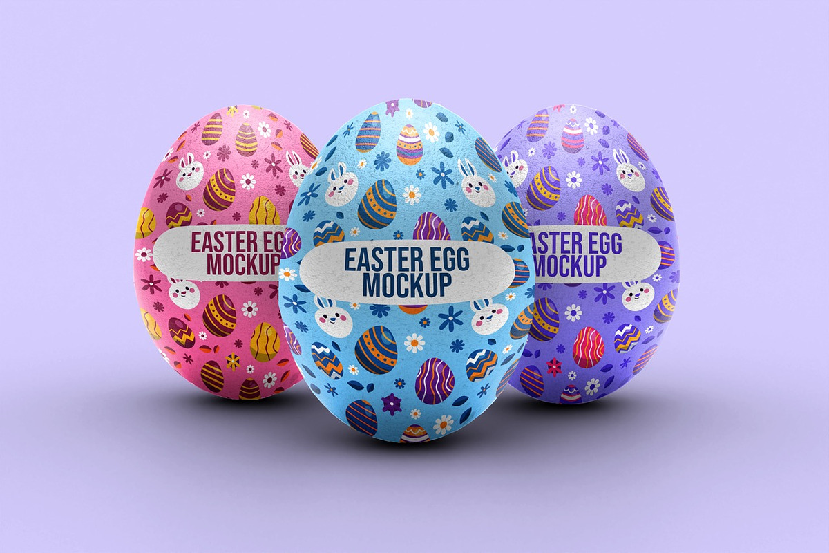 Easter Egg Mockup, a Mockup by Claymoon Lab (Photo 2 of 11)