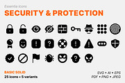 Protection & security icons (Solid), a Solid Icon by Totto House (Thumbnail 1 of 3)