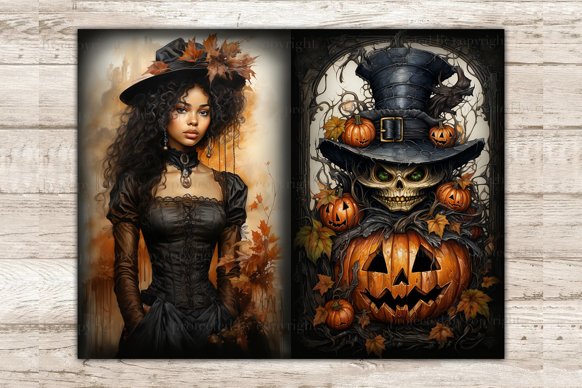 Halloween Ephemera Pack, a Person Illustration by GlamArtZhanna (Photo 4 of 9)