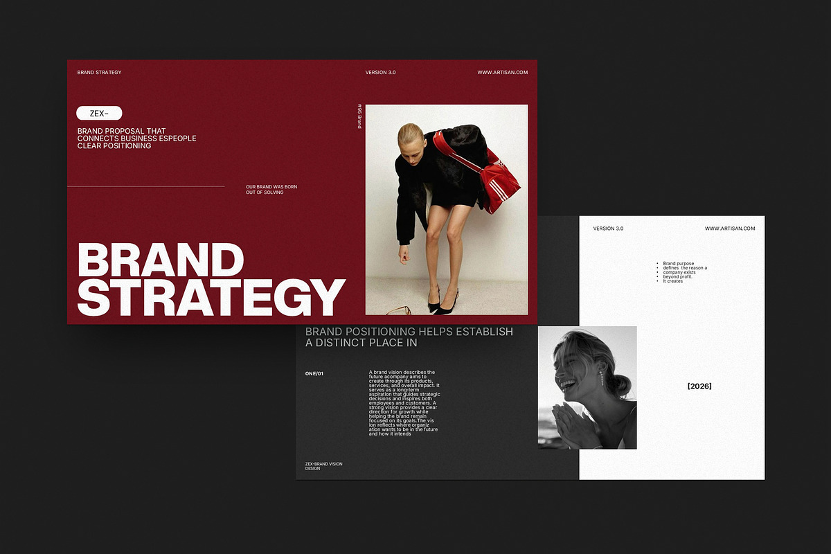 Zex Brand Strategy Template, a Presentation Template by Studio Artisan (Photo 2 of 8)