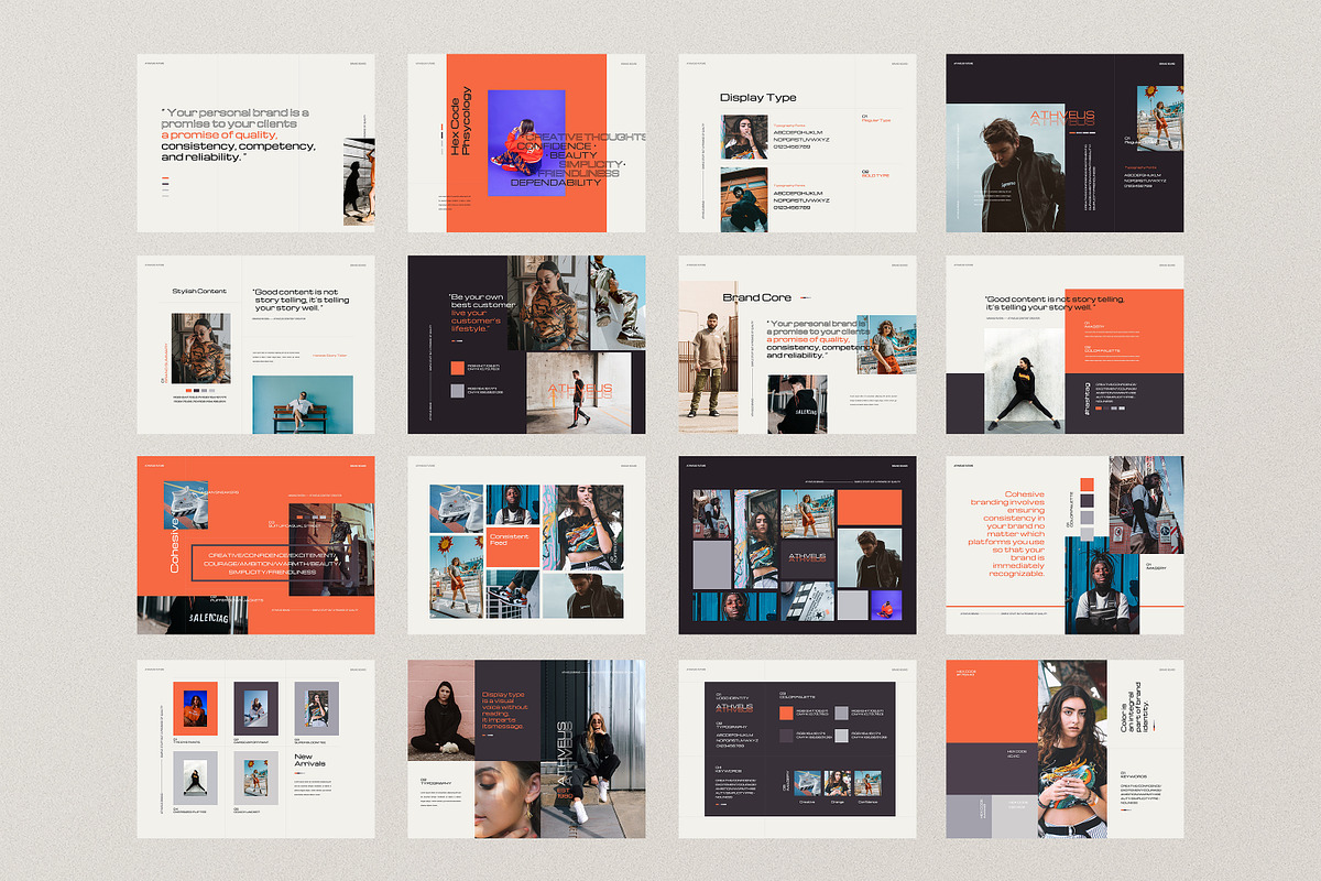 ATHVEUS - Powerpoint Brand Board, a Presentation Template by notgreystudio (Photo 11 of 11)