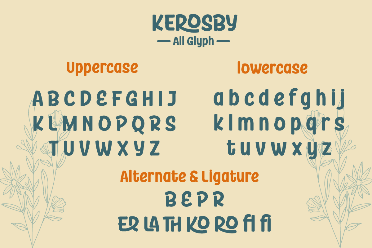 Kerosby | Display Playful Font, a Sans Serif Font by twinstd (Photo 6 of 11)