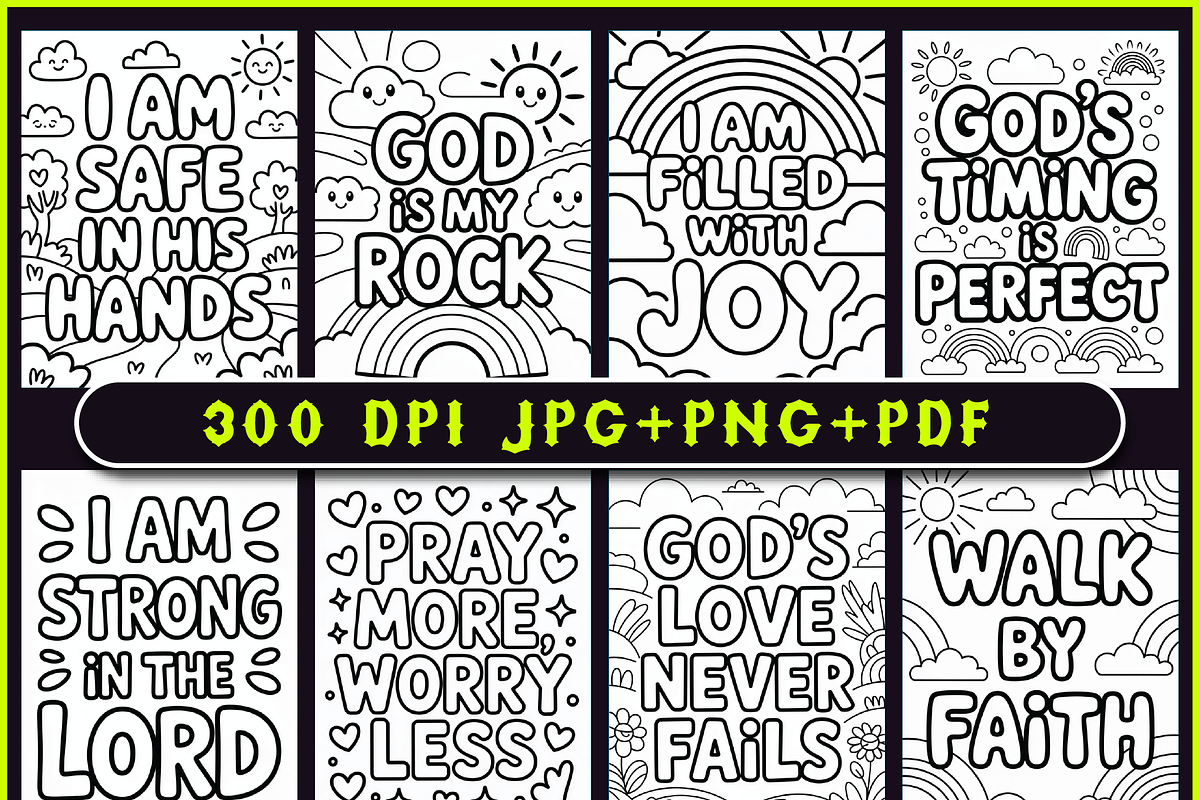Christian Affirmation Quotes Book, an Education Illustration by Ink Gallery (Photo 2 of 4)