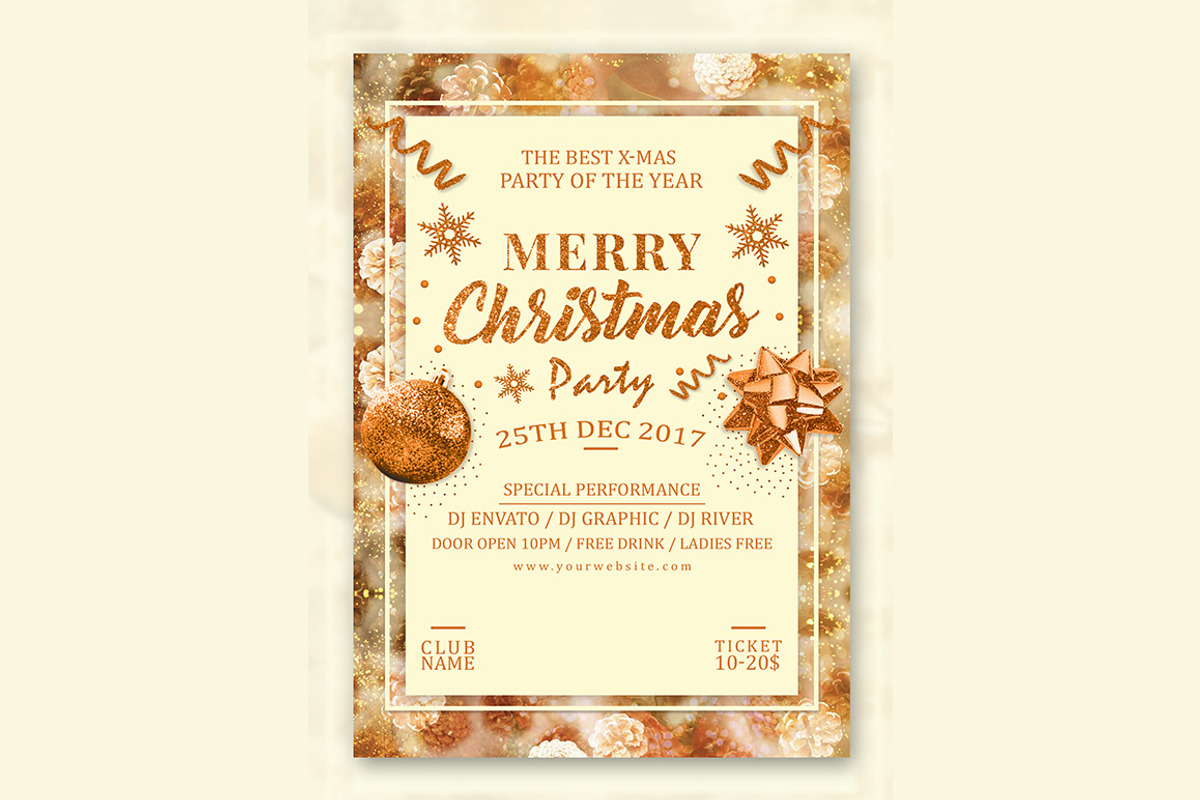 Merry Christmas Flyer, a Flyer Template by Creative  designer (Photo 6 of 6)