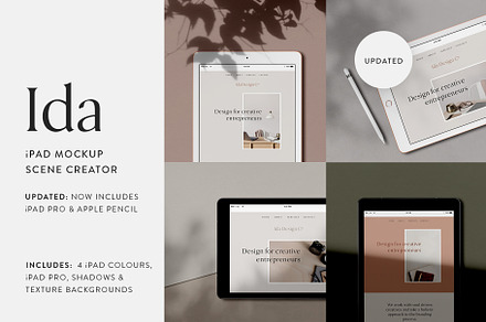 Ida - iPad Mockup Scene Creator, an iPad Mockup by Moyo Studio