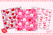 Romantic Valentine Seamless Pattern, a Pattern Graphic by Gloria Designed It (Thumbnail 2 of 5)