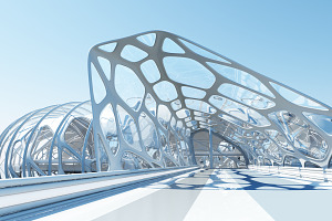 Futuristic Architectural Structure17