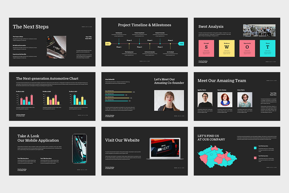 Adia : Automotive Google Slides, a Presentation Template by Punkl Camp (Photo 8 of 9)