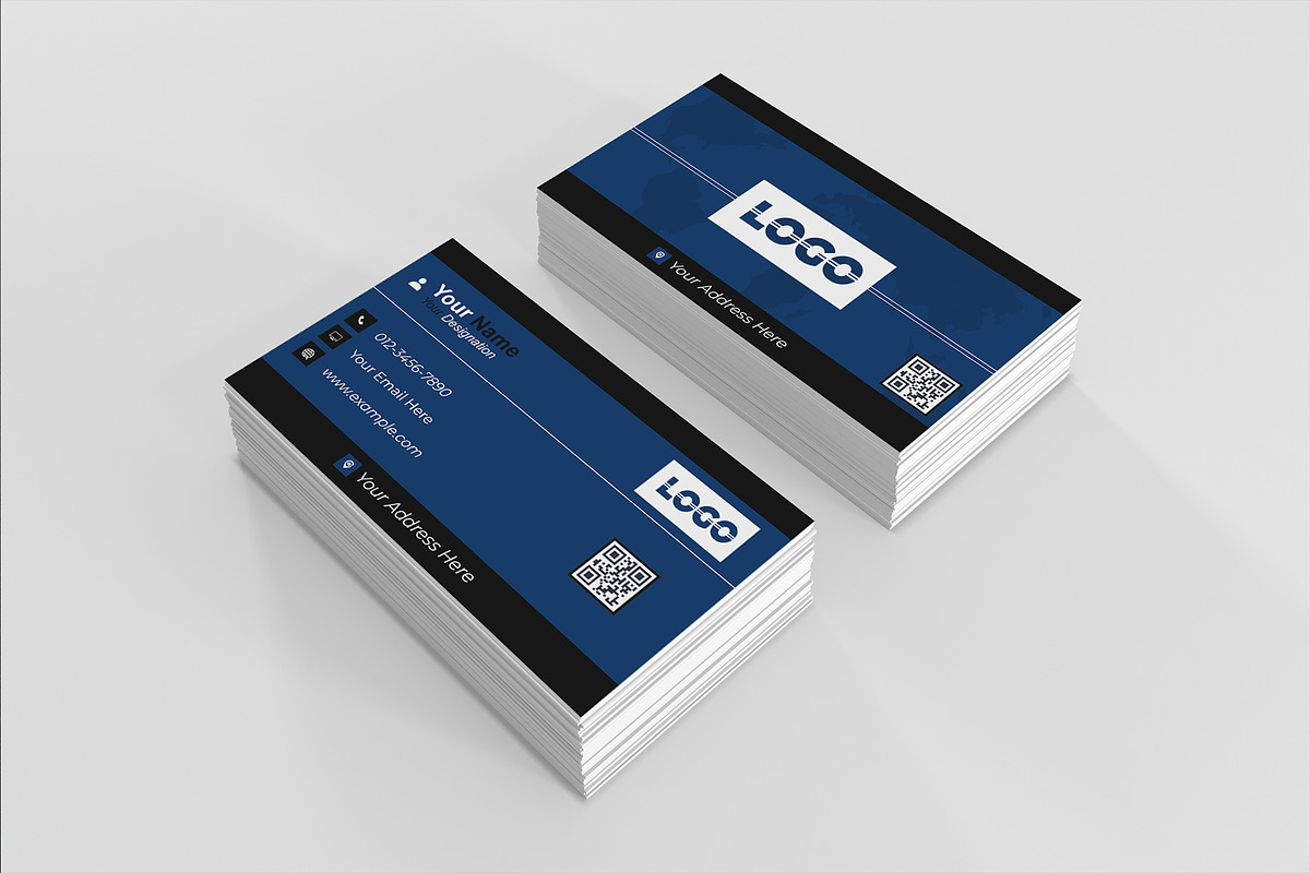 Minimal Corporate Card PSD preview 2