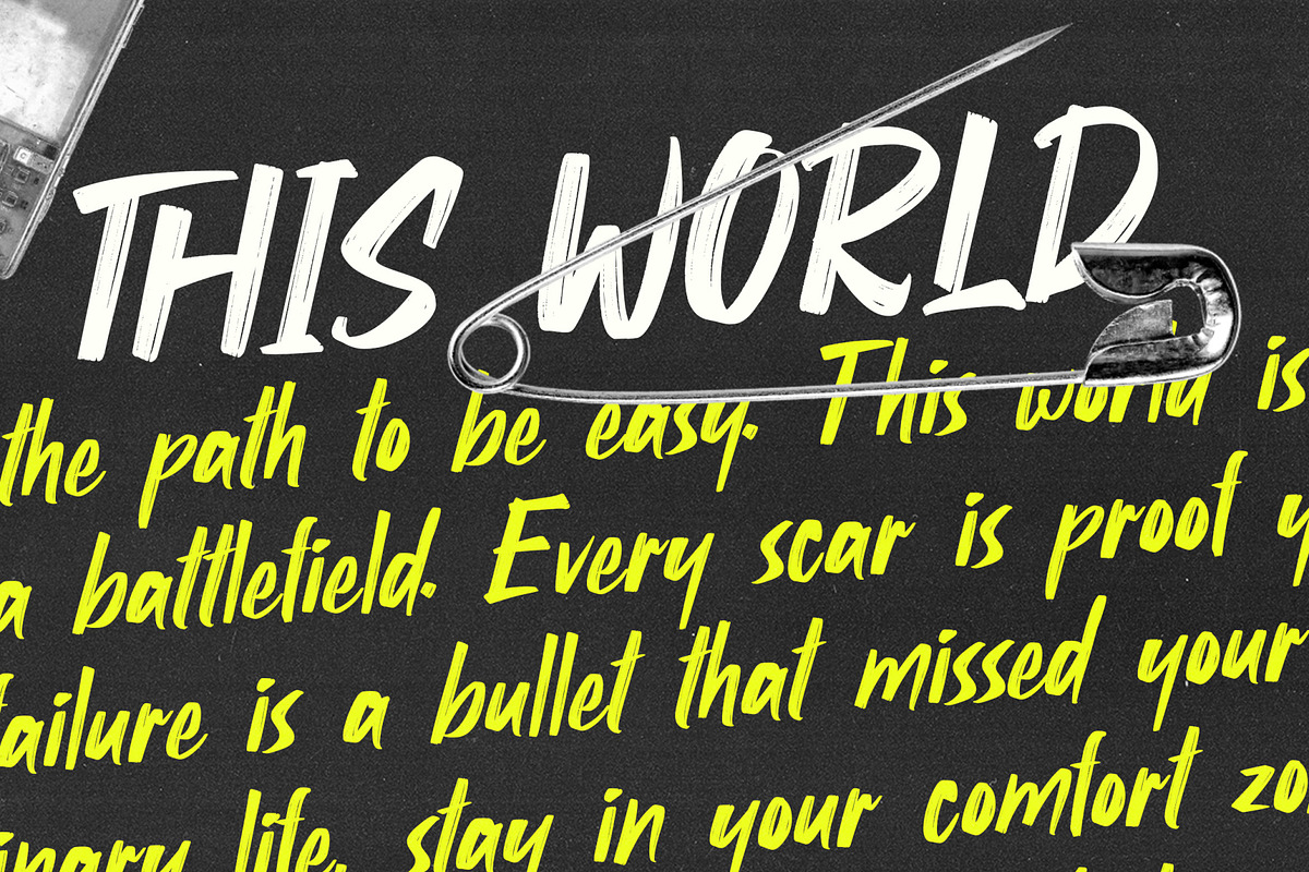 Skullthrone - Brush Font, a Handwritten Font by VASTARD STUDIO (Photo 8 of 10)