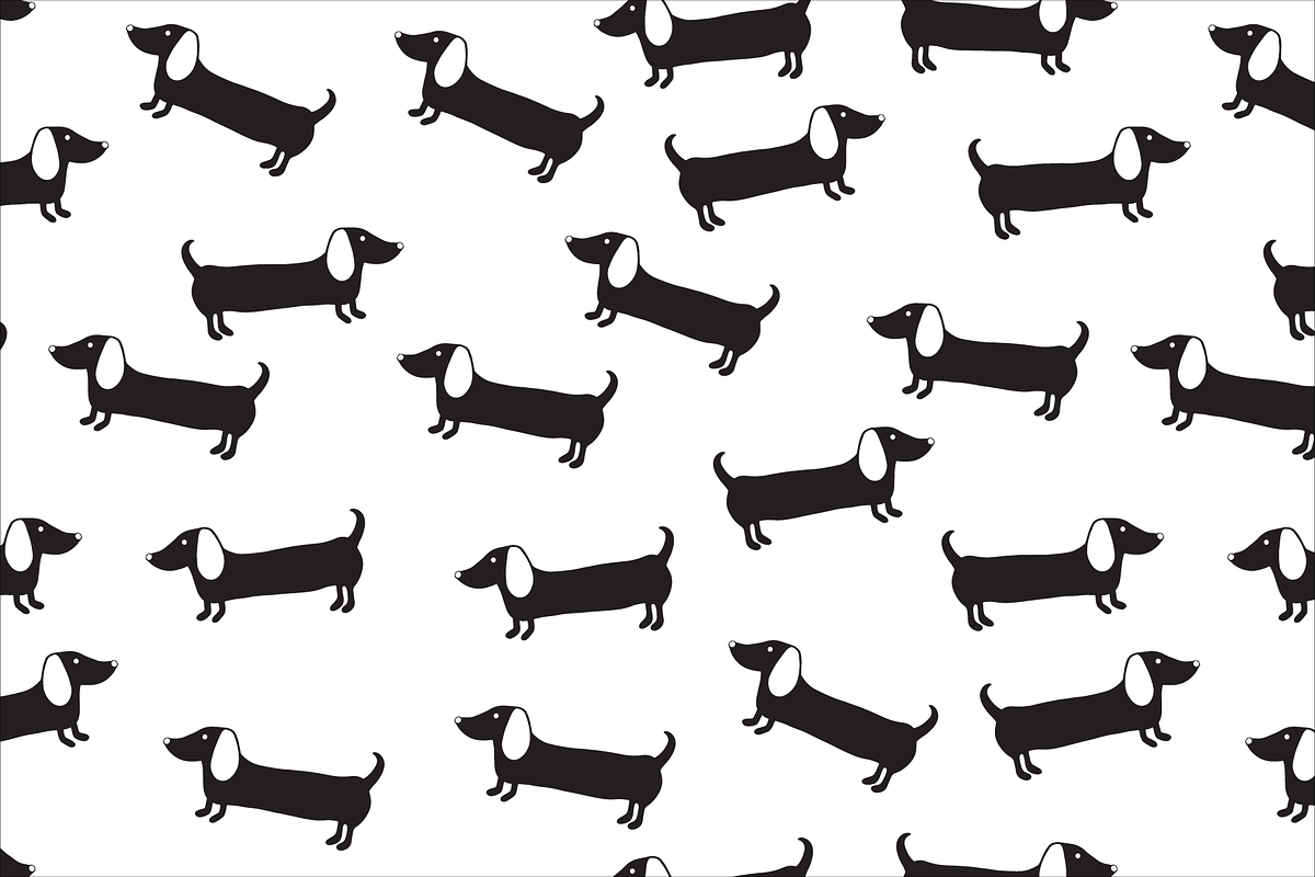 Dachshund patterns and illustrations, a Pattern Graphic by bigmomentsdesign (Photo 12 of 13)