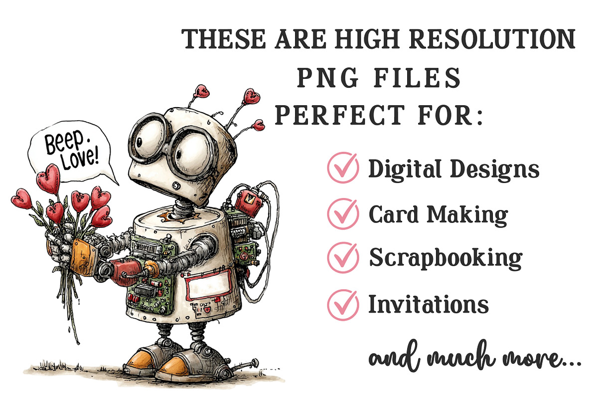Quirky Valentine's Day Clipart, an Illustration by OK Design (Photo 4 of 6)
