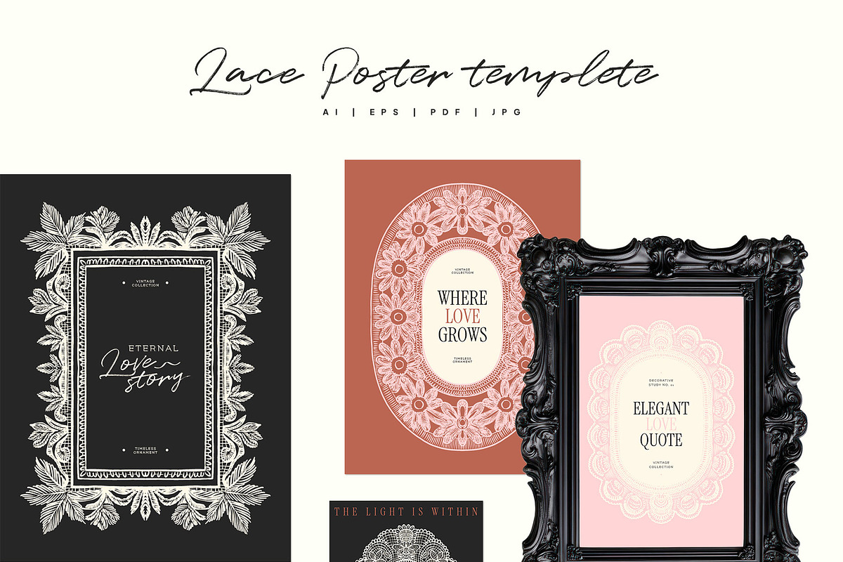 Vintage Lace | Poster Builder, an Object Graphic by KetteCreate (Photo 9 of 18)