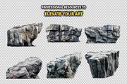70+ PNG Cutout Isolated Cliff Rocks, an Object Graphic by Mikel Blazgad (Thumbnail 4 of 9)