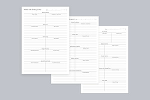 Budget Planner Pages Set V-08