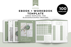 Aurora, Workbook Canva Template