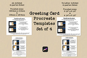 Greeting Card Procreate Templates, a Print Template by Kimber Shook (Thumbnail 1 of 5)